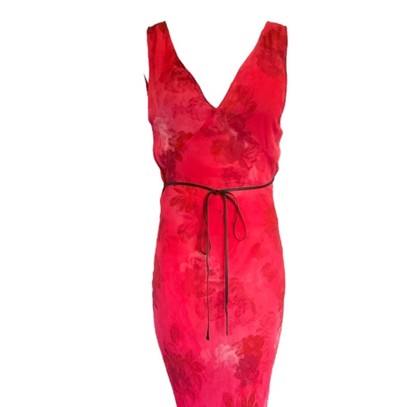 Realisation Par Silk Dress Pink Floral $285 Limited Edition Rose Devon Lee NWOT - Picture 9 of 16